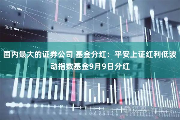 国内最大的证券公司 基金分红：平安上证红利低波动指数基金9月9日分红